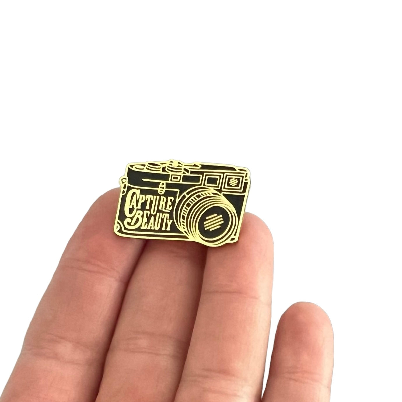 Camera Capture Beauty Enamel Pin