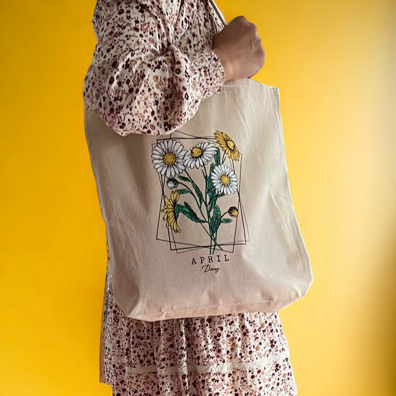 Birth Flower Tote Bag