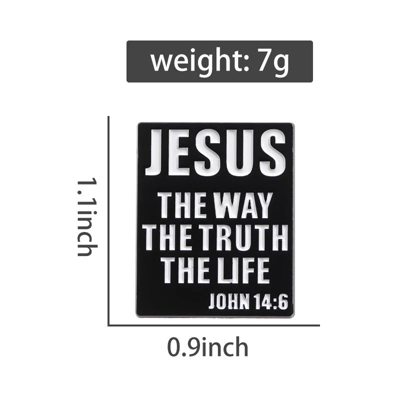 Jesus The Way The Truth The Life Enamel Pin